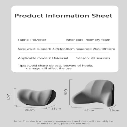 Neck And Lumbar Support Pillow Vibration Massage