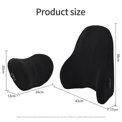 Neck And Lumbar Support Pillow Vibration Massage