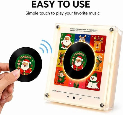 Night Light Rotating Vinyl Record Display NFC Activated