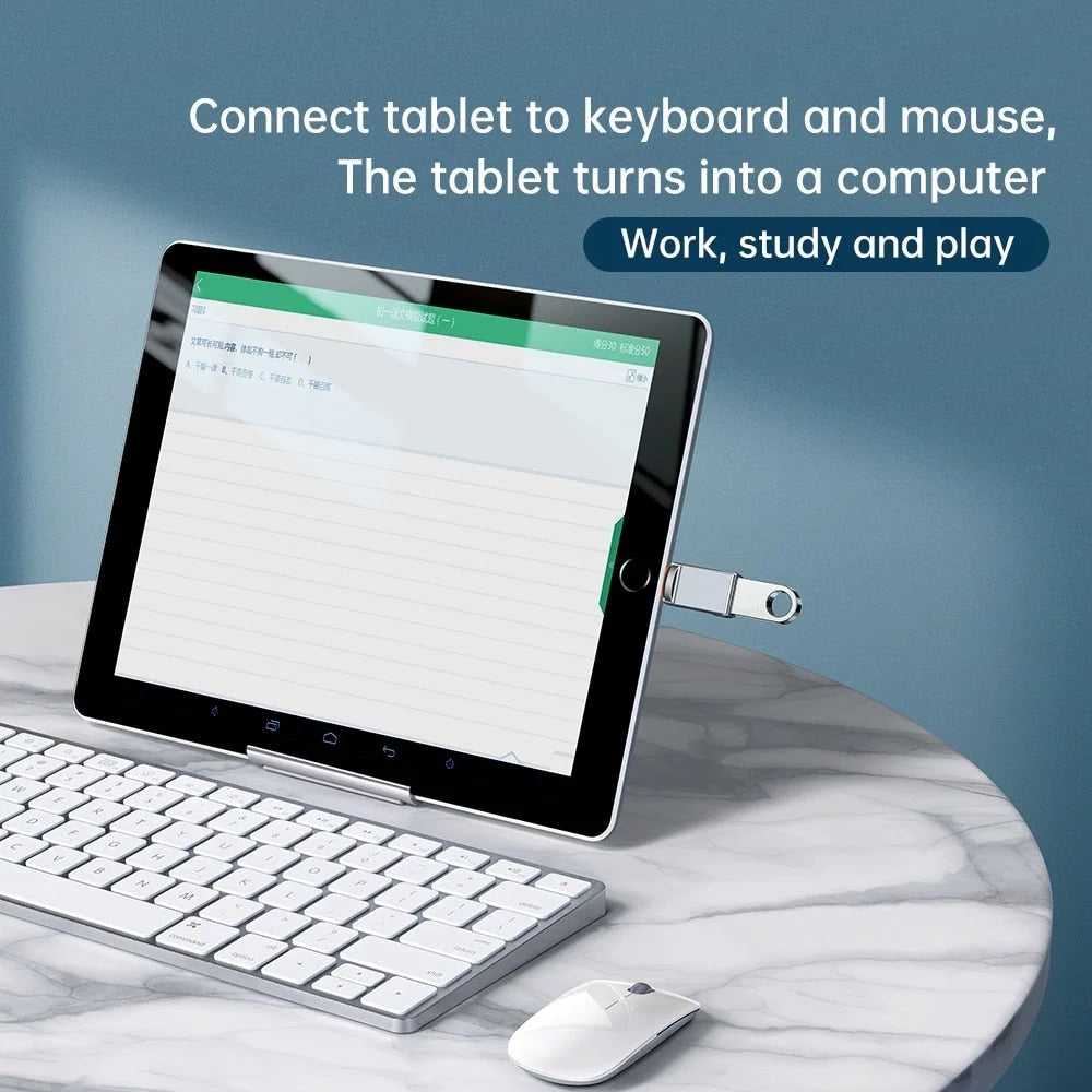 OTG Adapter USB 3.0 Lightning & Type-C Plug-and-Play