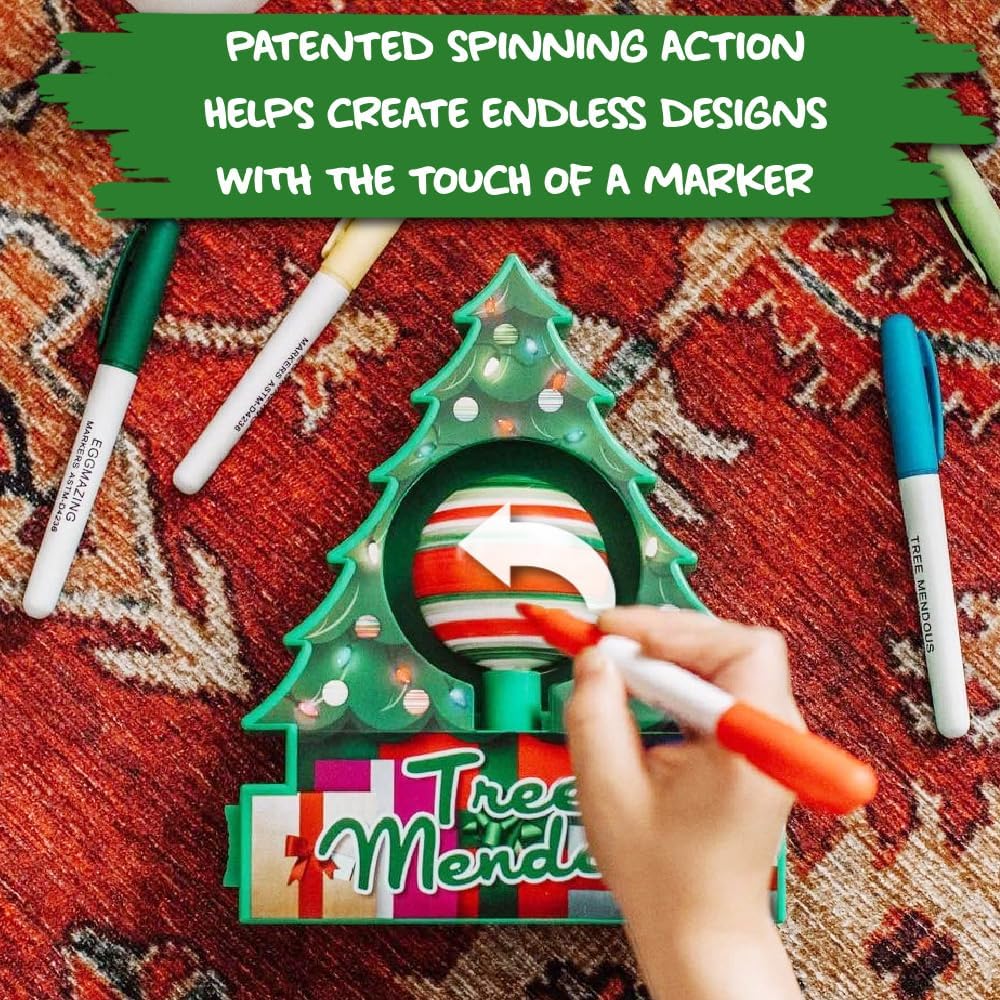 Ornament Decorating Kit Motorized Spinner Lights & Music