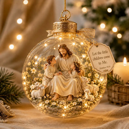 Ornament Lighted Scripture Keepsake