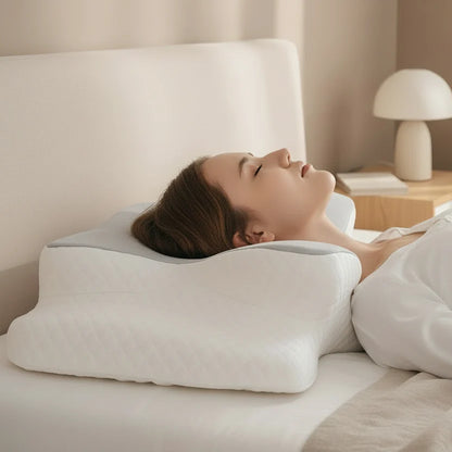 Orthopedic Pillow Ergonomic Contour Memory Foam Washable Cover