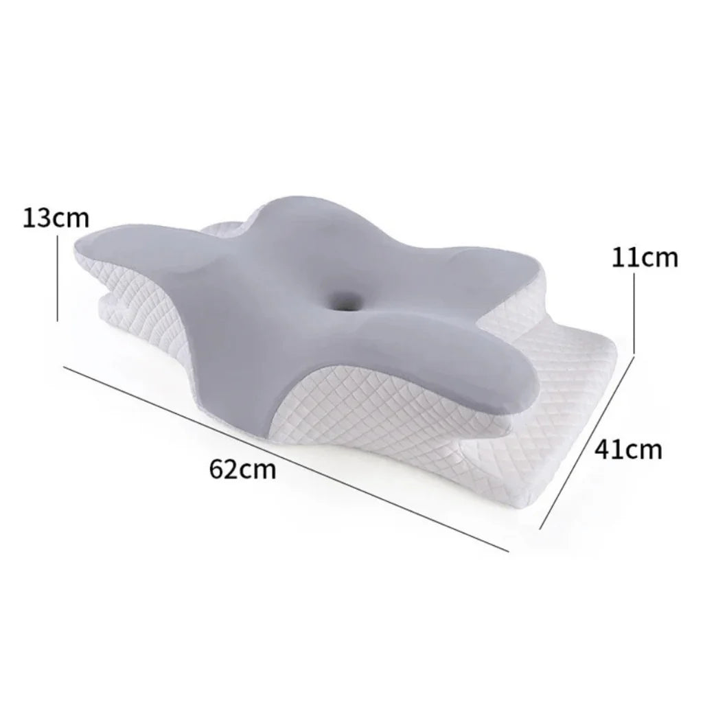 Orthopedic Pillow Ergonomic Contour Memory Foam Washable Cover