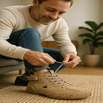 Orthopedic Shoes Waterproof Breathable Leather Upper