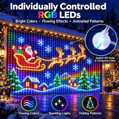 Outdoor LED Net Lights RGBIC Color-Changing,伊人