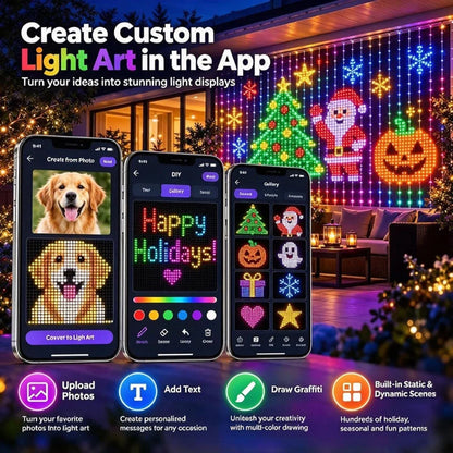 Outdoor LED Net Lights RGBIC Color-Changing,伊人