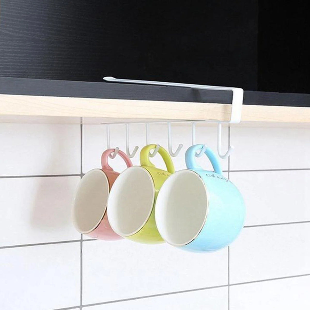 Over-Shelf Storage Rack Steel Clip-On Space-Saving