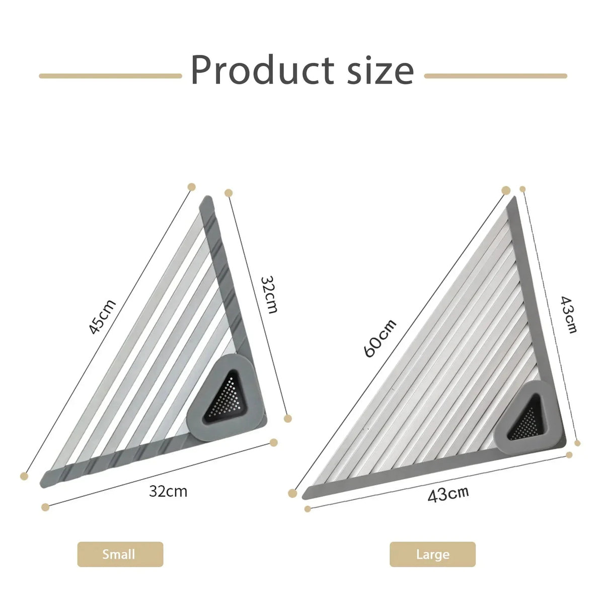Over-Sink Drying Rack Aluminum & Silicone Scrap Basket