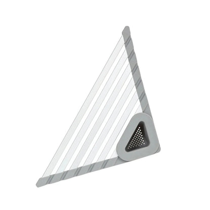 Over-Sink Drying Rack Aluminum & Silicone Scrap Basket