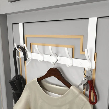 Over-the-Door Coat Rack No-Drill Space-Saving 5–7 Hooks