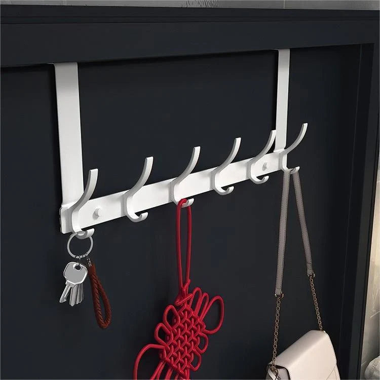Over-the-Door Coat Rack No-Drill Space-Saving 5–7 Hooks