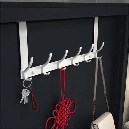 Over-the-Door Coat Rack No-Drill Space-Saving 5–7 Hooks