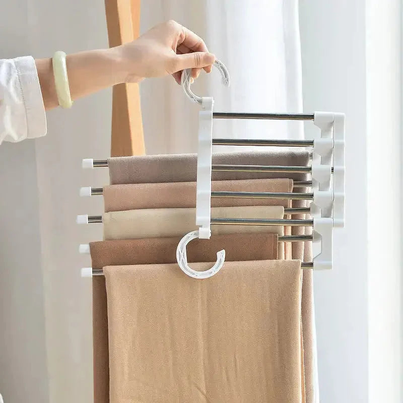 Pants Hanger Adjustable Anti-Slip Set of 2