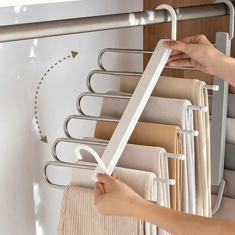 Pants Hanger Adjustable Anti-Slip Set of 2