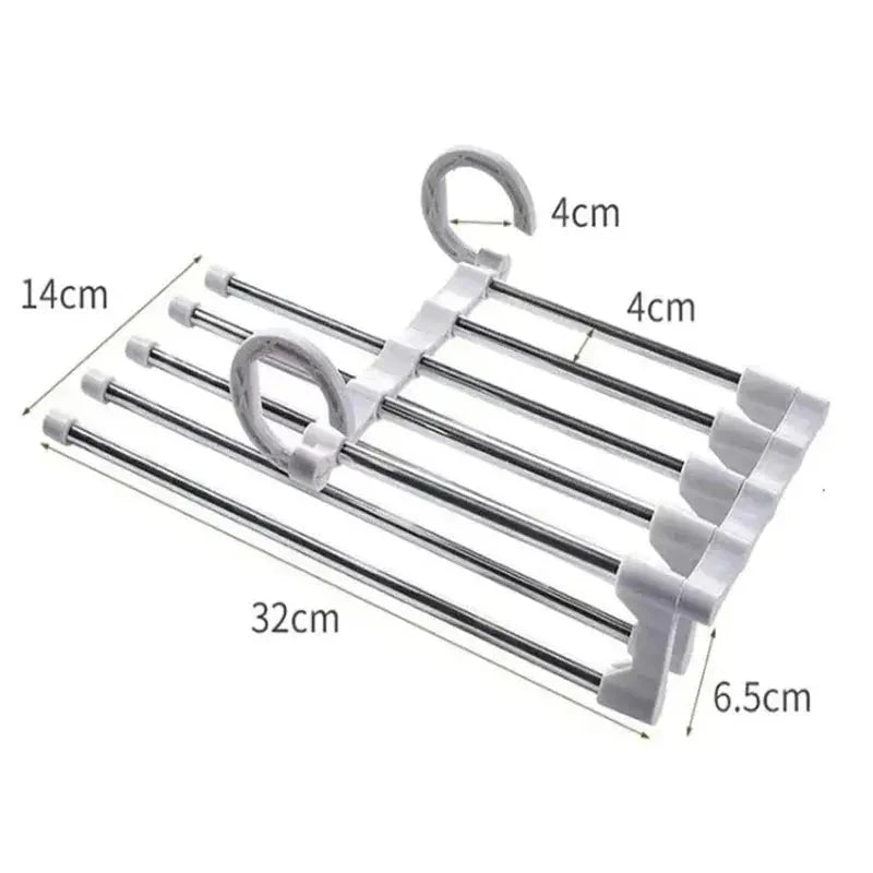Pants Hanger Adjustable Anti-Slip Set of 2