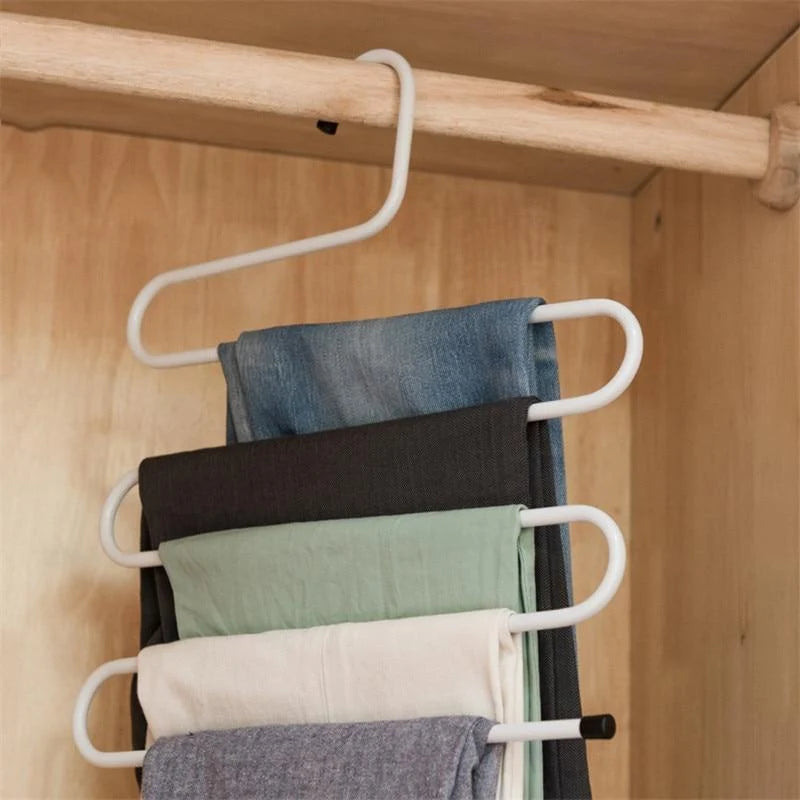 Pants Rack Collapsible 5-Tier Stainless Steel