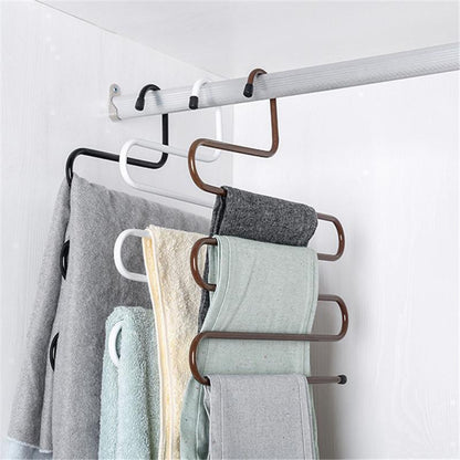 Pants Rack Stainless Steel Collapsible 5-Tier