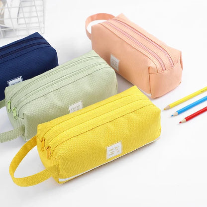 Pencil Case Multi-Compartment With Carry Handle
