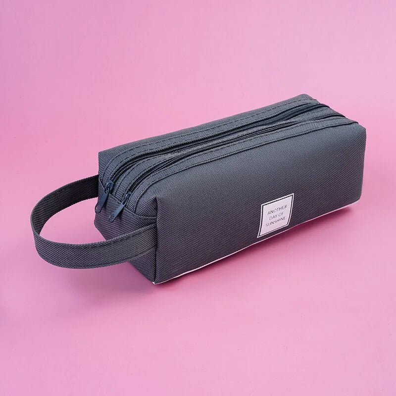 Pencil Case Multi-Compartment With Carry Handle