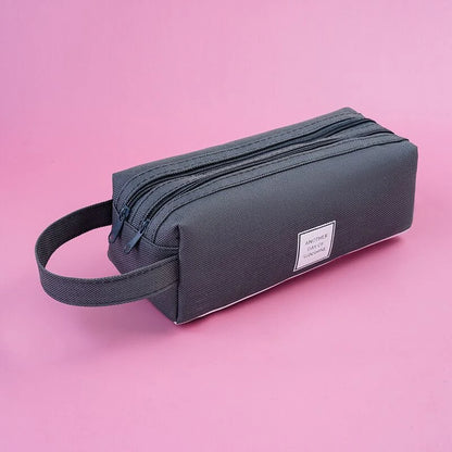 Pencil Case Multi-Compartment With Carry Handle