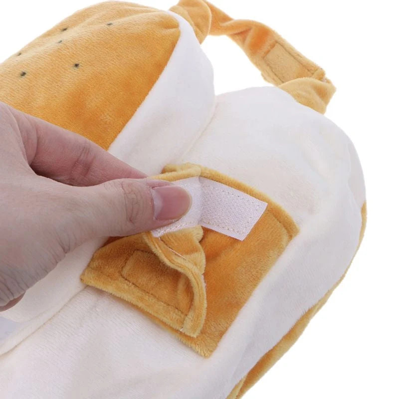 Pet Costume Hot Dog Design Plush Adjustable Fit