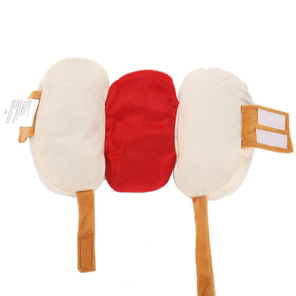 Pet Costume Hot Dog Design Plush Adjustable Fit