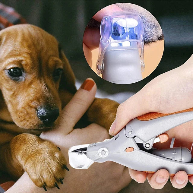 Pet Nail Clipper LED Light & Safety Lock