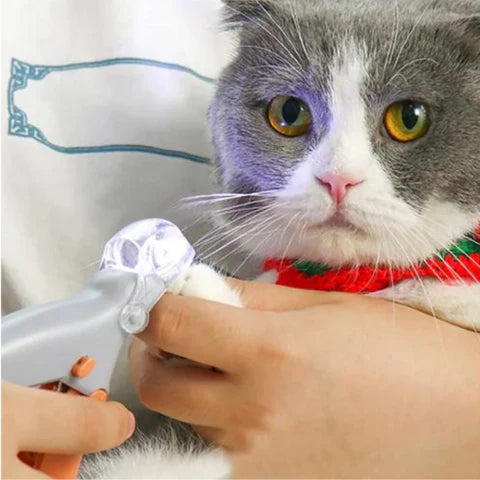 Pet Nail Clipper LED Light & Safety Lock
