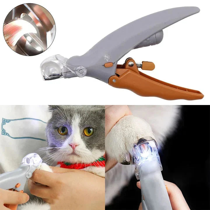 Pet Nail Clipper LED Light & Safety Lock