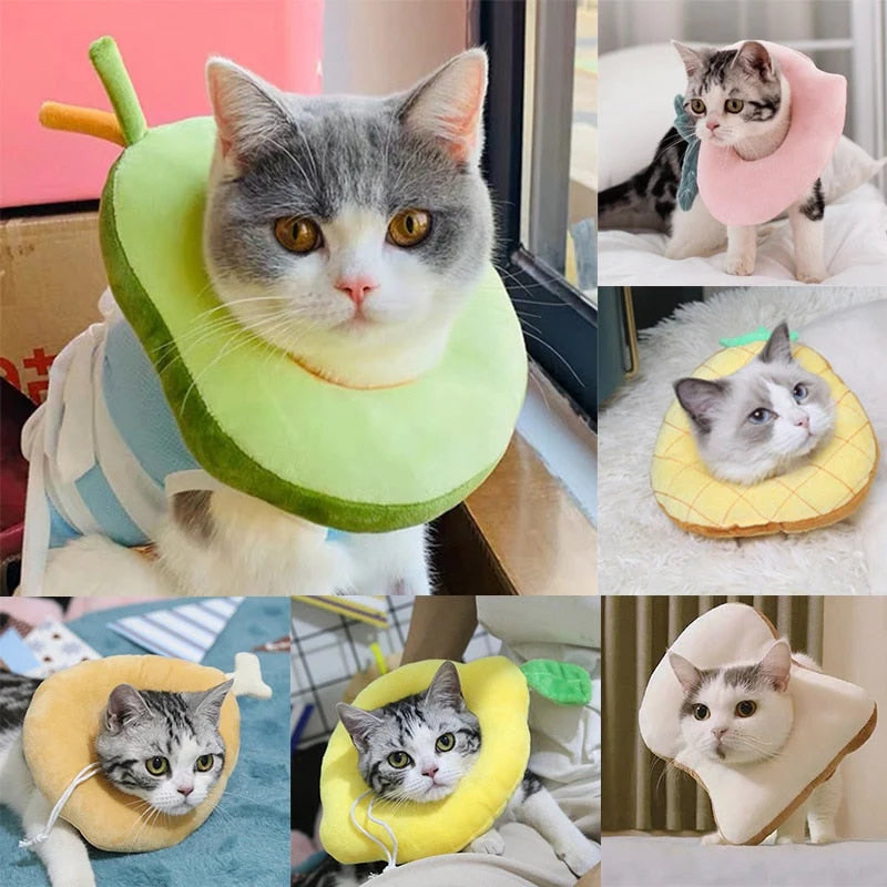 Pet Recovery Collar Soft Cotton Adjustable Washable Fit