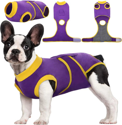 Pet Recovery Shirt Breathable Wound Protection Secure Closures