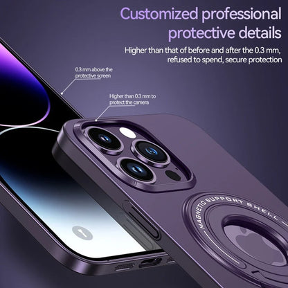Phone Case Magnetic Ring Stand Wireless Charging Compatible