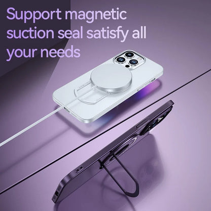 Phone Case Magnetic Ring Stand Wireless Charging Compatible