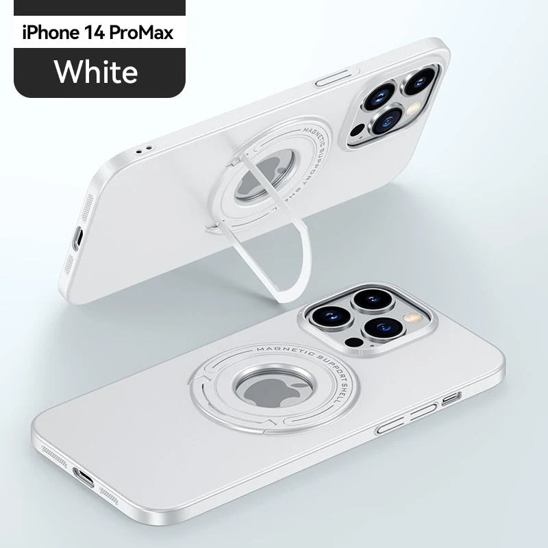 Phone Case Magnetic Ring Stand Wireless Charging Compatible