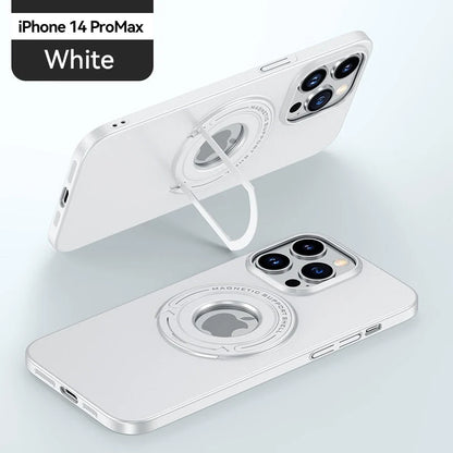 Phone Case Magnetic Ring Stand Wireless Charging Compatible