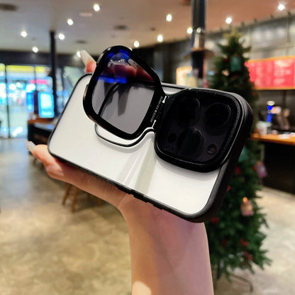 Phone Case Retractable Kickstand Raised Camera Protection Acrylic