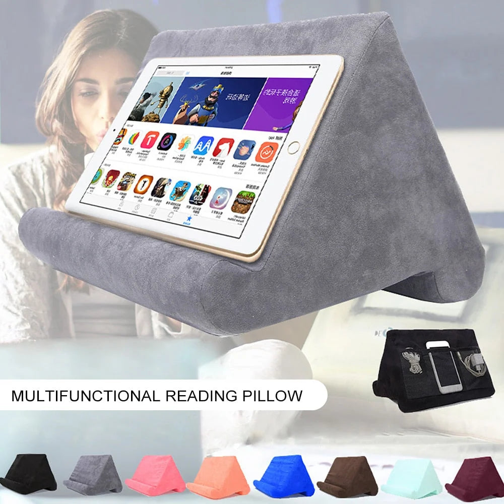 Phone & Tablet Lap Holder Cushioned Non-Slip Base & Secure Ledge