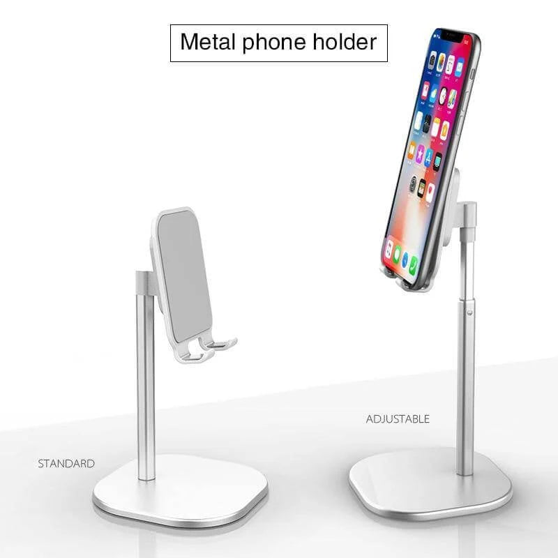 Phone & Tablet Stand Adjustable Height Foldable Metal Design