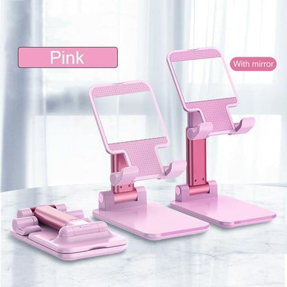 Phone & Tablet Stand Adjustable Height Foldable Metal Design