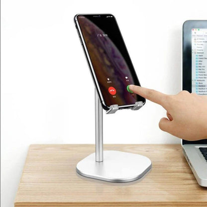 Phone & Tablet Stand Adjustable Height Foldable Metal Design