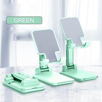 Phone & Tablet Stand Adjustable Height Foldable Metal Design