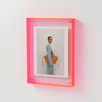Photo Frame Transparent Floating Desk & Wall Display