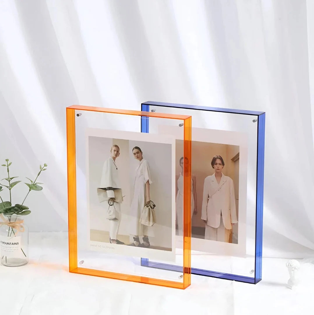 Photo Frame Transparent Floating Desk & Wall Display