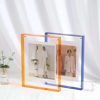 Photo Frame Transparent Floating Desk & Wall Display