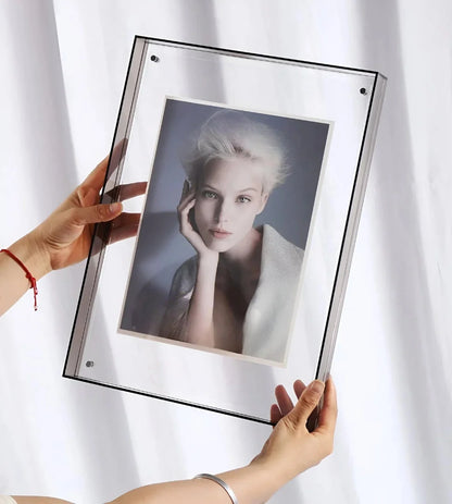 Photo Frame Transparent Floating Desk & Wall Display