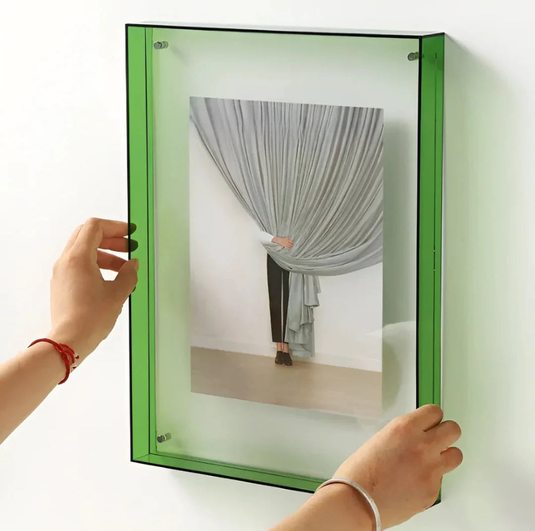 Photo Frame Transparent Floating Desk & Wall Display