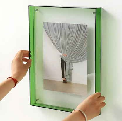Photo Frame Transparent Floating Desk & Wall Display