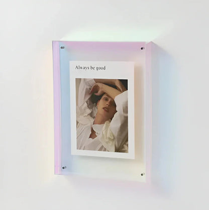 Photo Frame Transparent Floating Desk & Wall Display