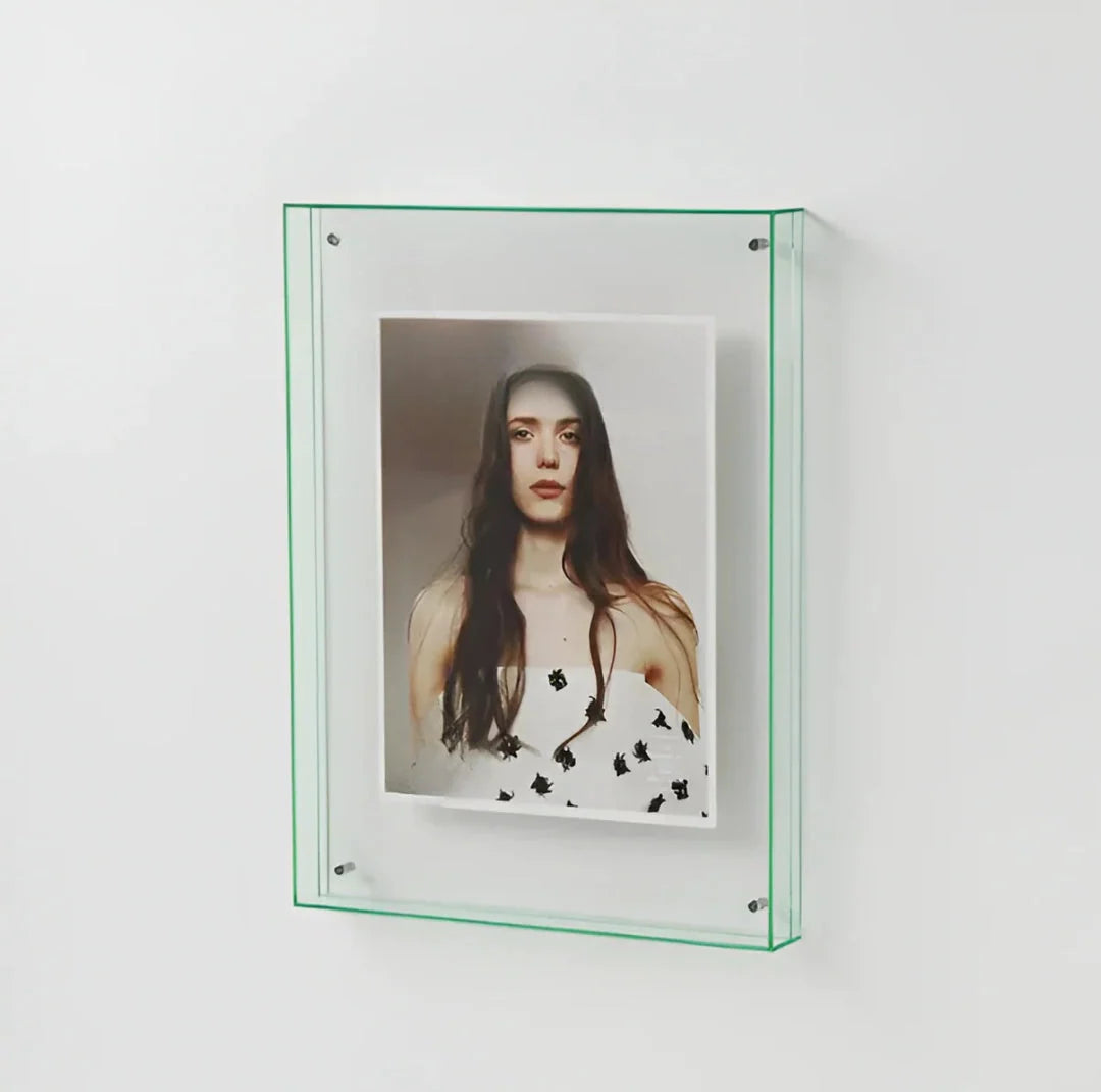 Photo Frame Transparent Floating Desk & Wall Display